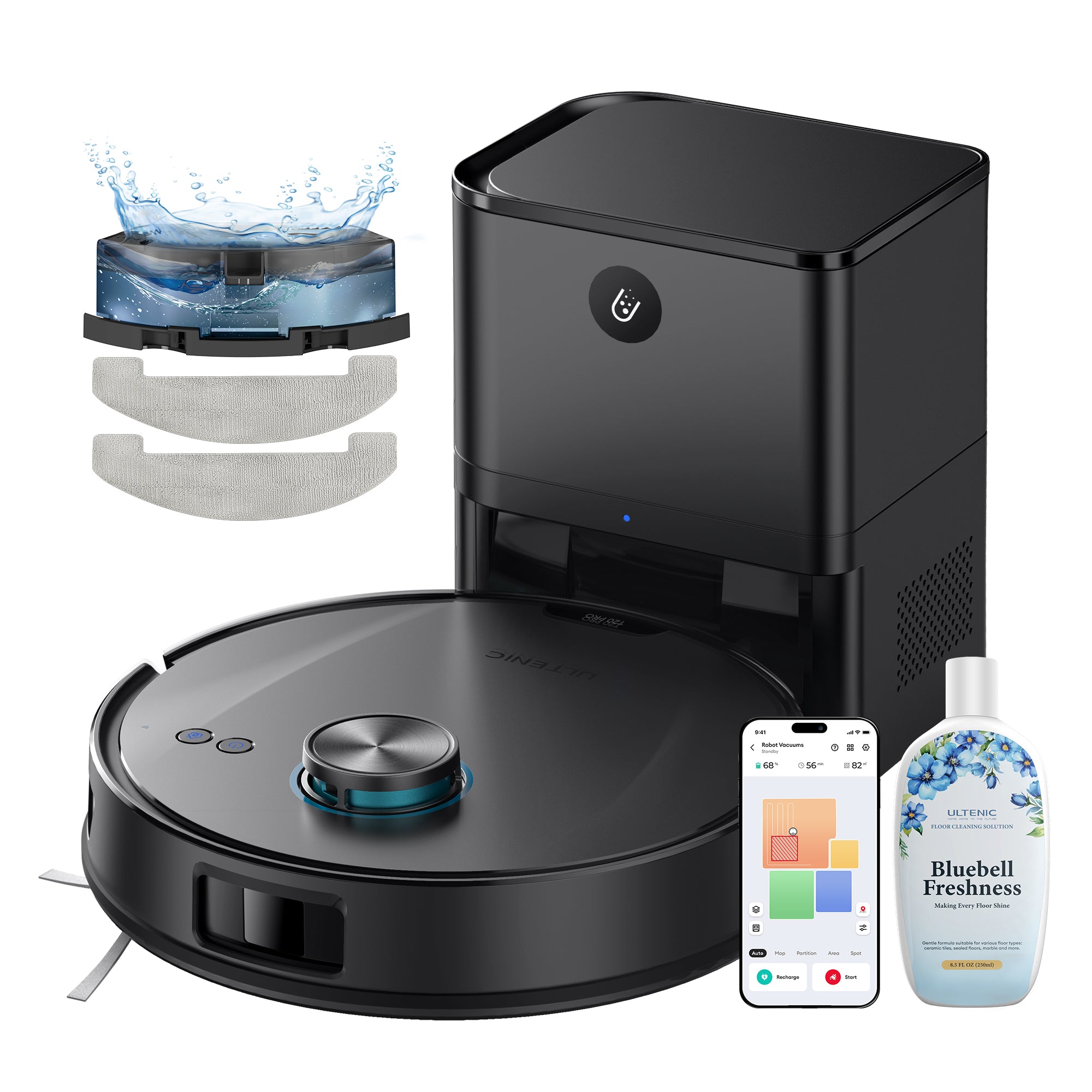 Ultenic T20 Pro Robot Aspirateur Laveur