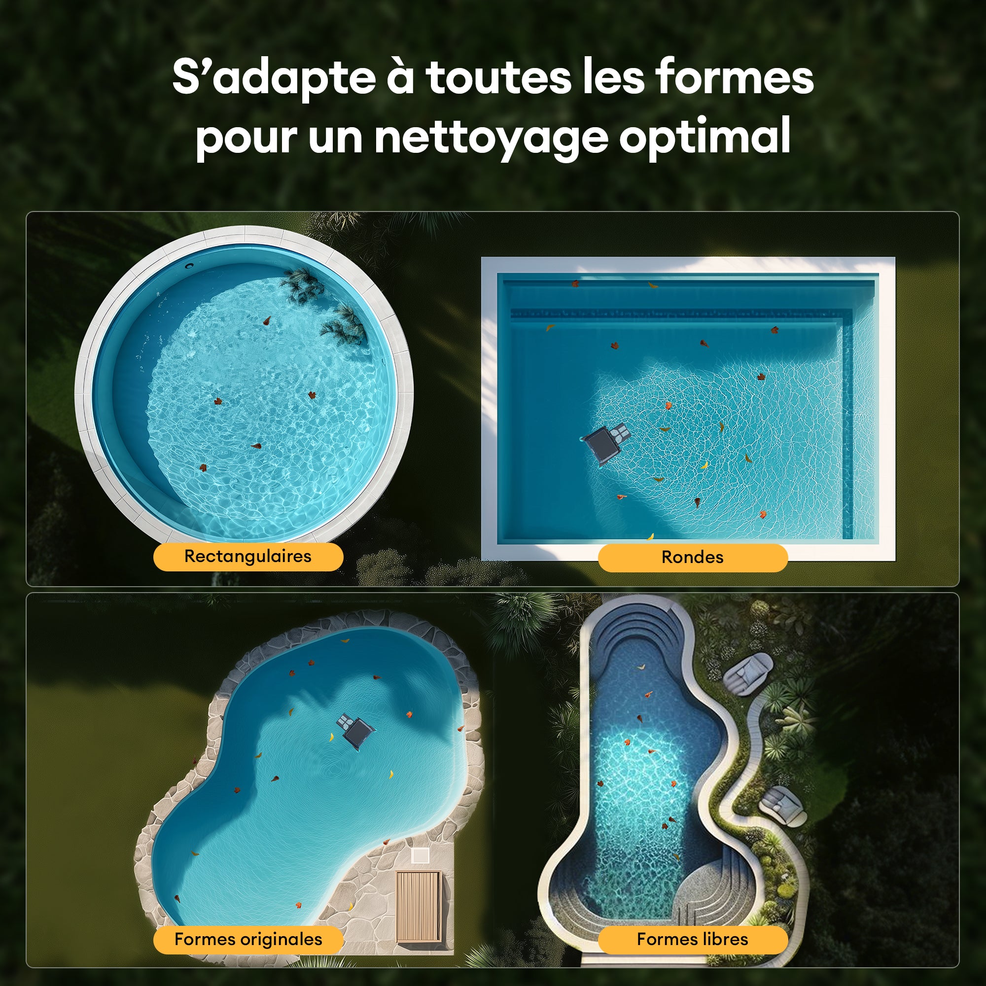 Ultenic Pooleco S1 Robot Solaire Skimmer de Piscine