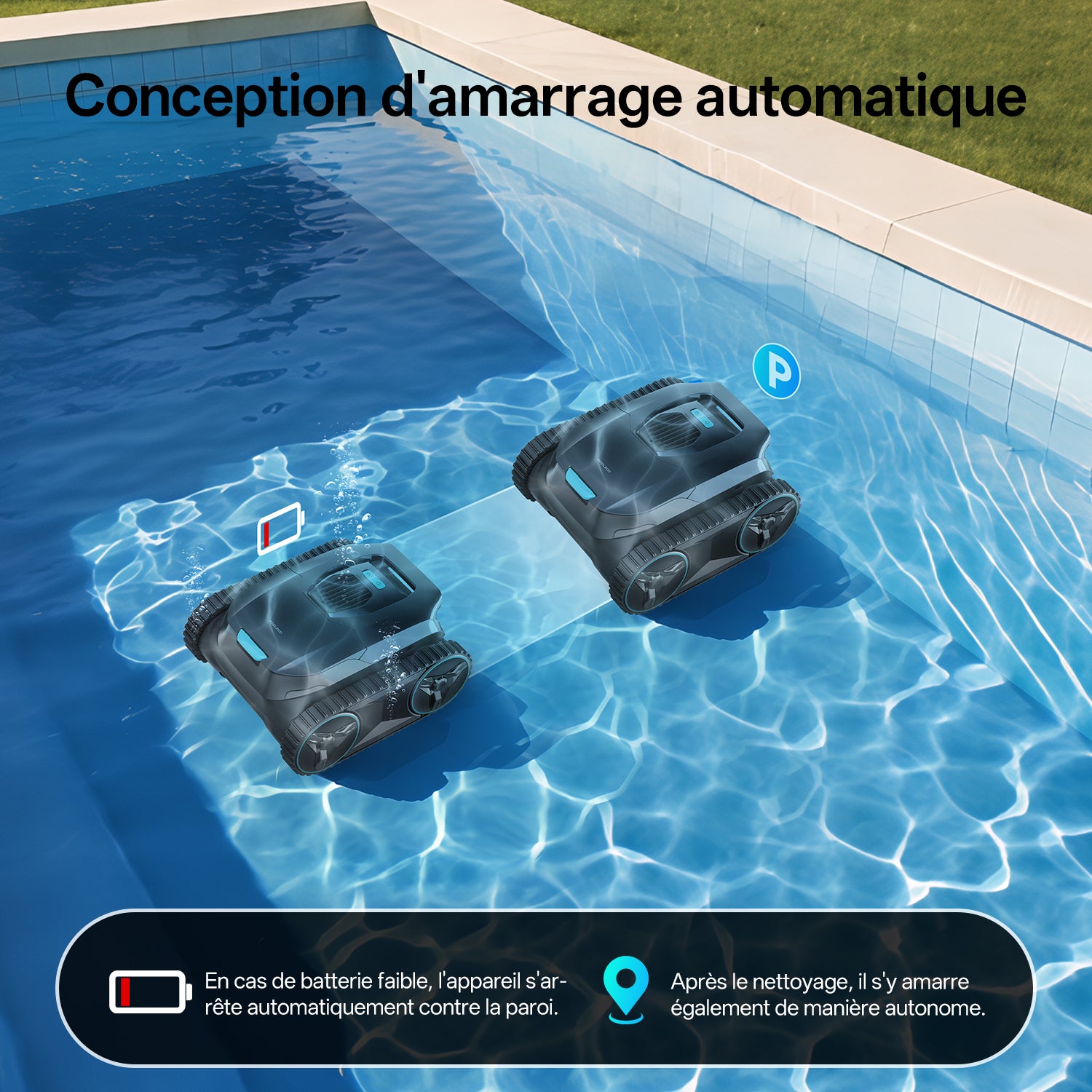 Ultenic Pooleco 30 Robot de Piscine Sans Fil