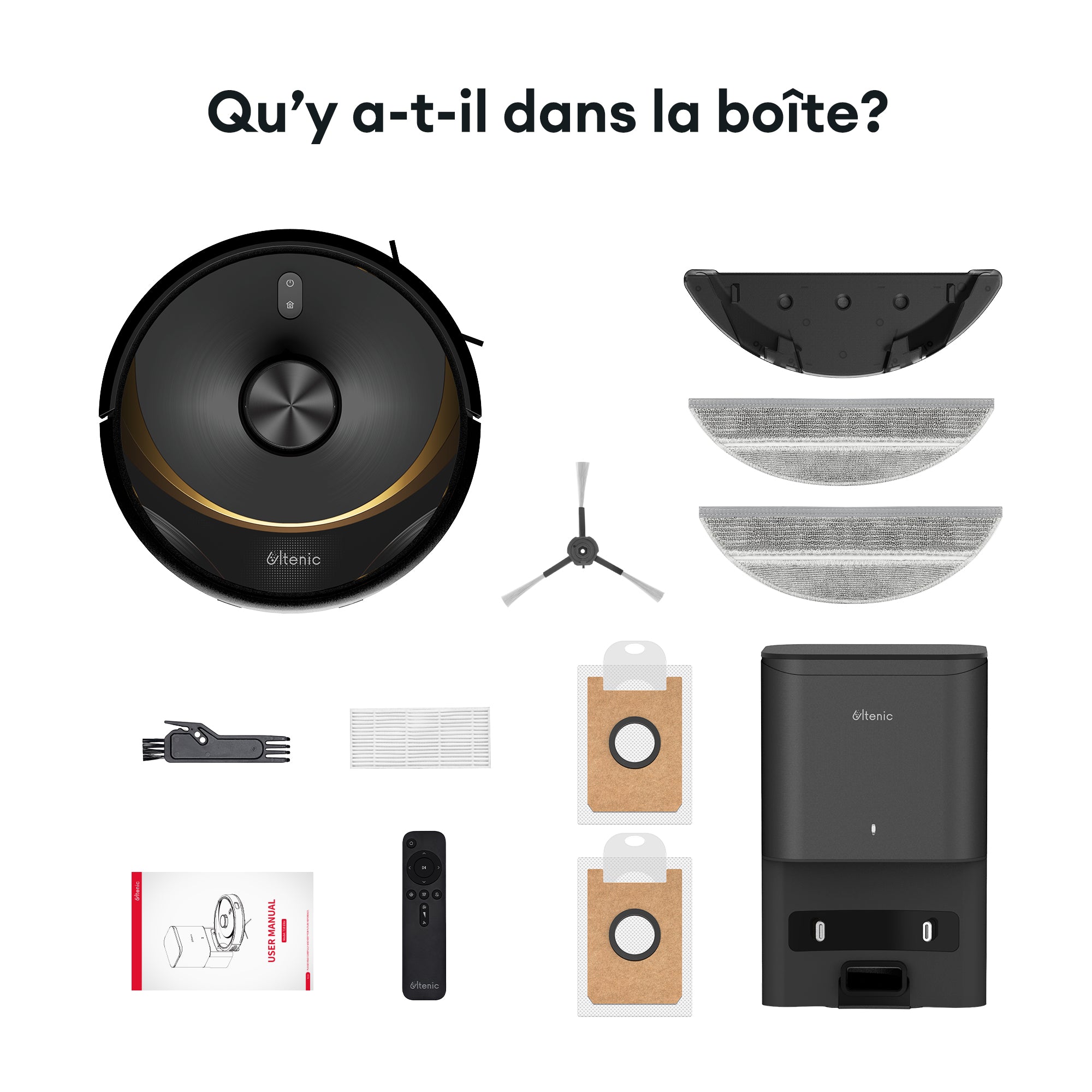 Produit Reconditionné : Ultenic T10 Elite Robot Aspirateur Laveur