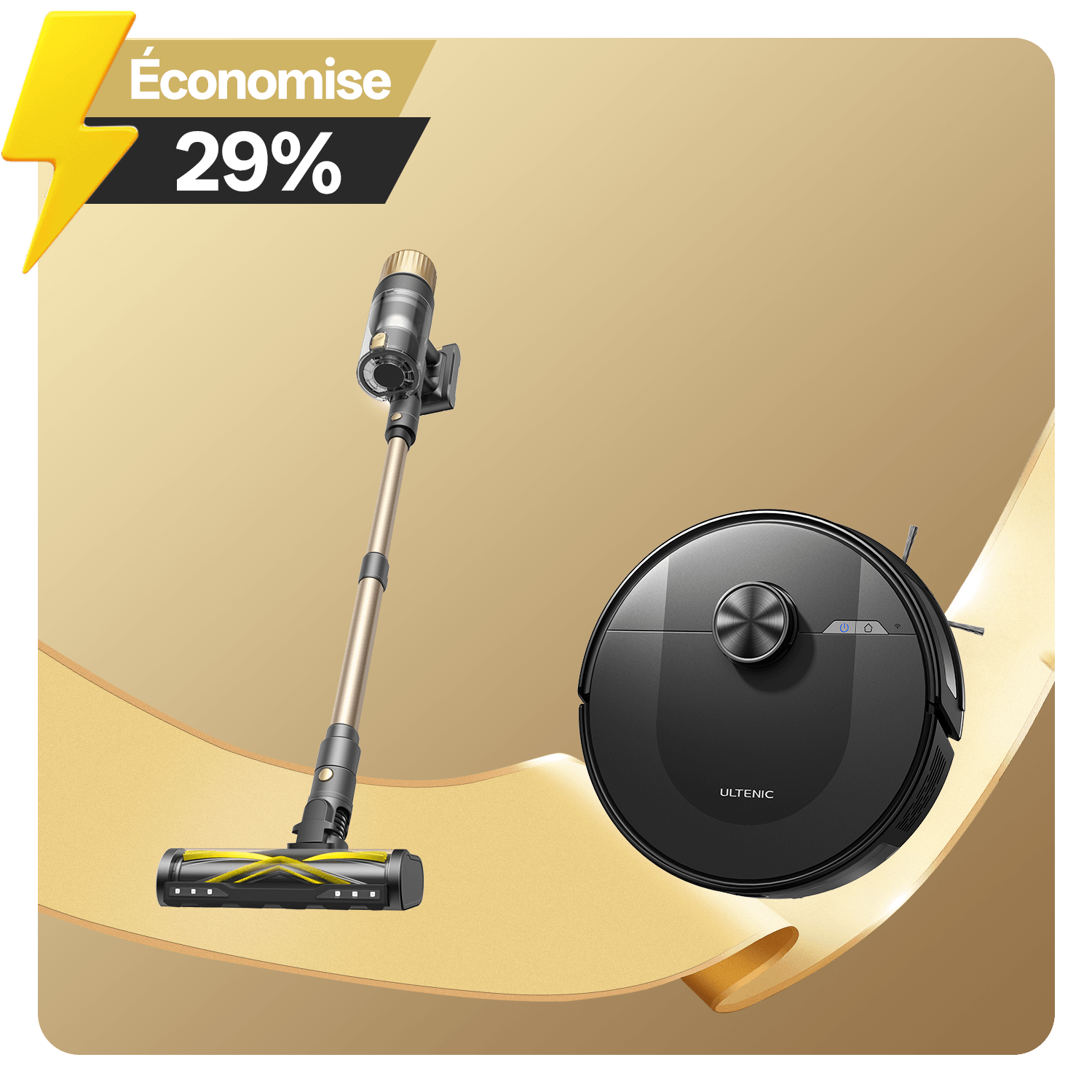 Ultenic U15 Aspirateur Balai Sans Fil