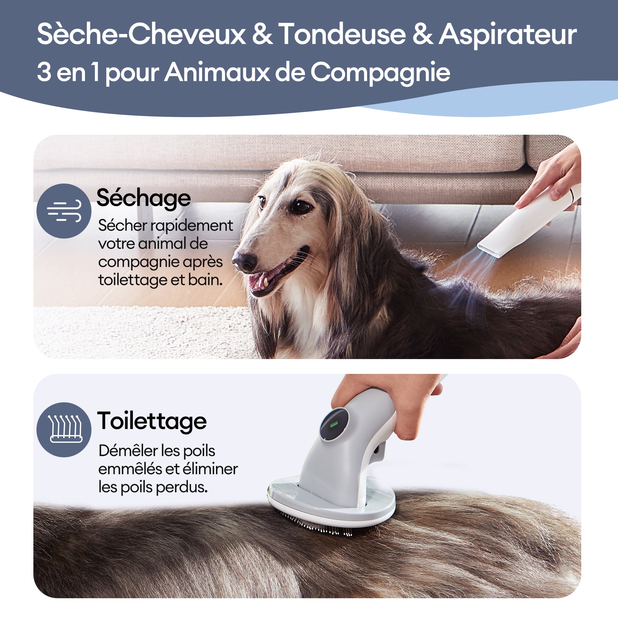 Produit Reconditionné : Ultenic P30 Combo Aspirateur Poil de Chien