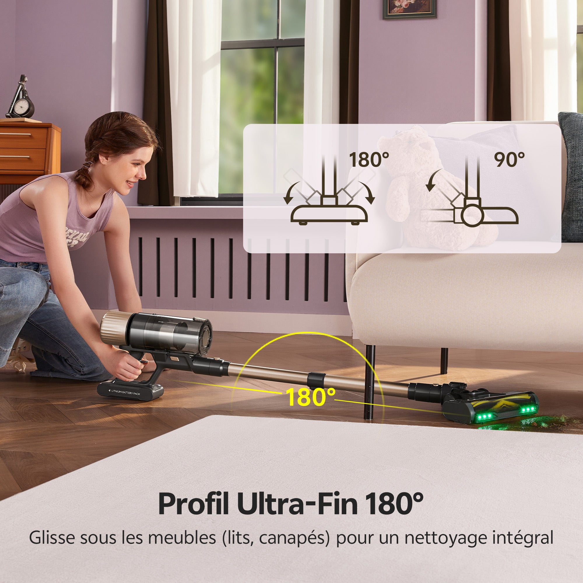 Ultenic U15 Aspirateur Balai Sans Fil