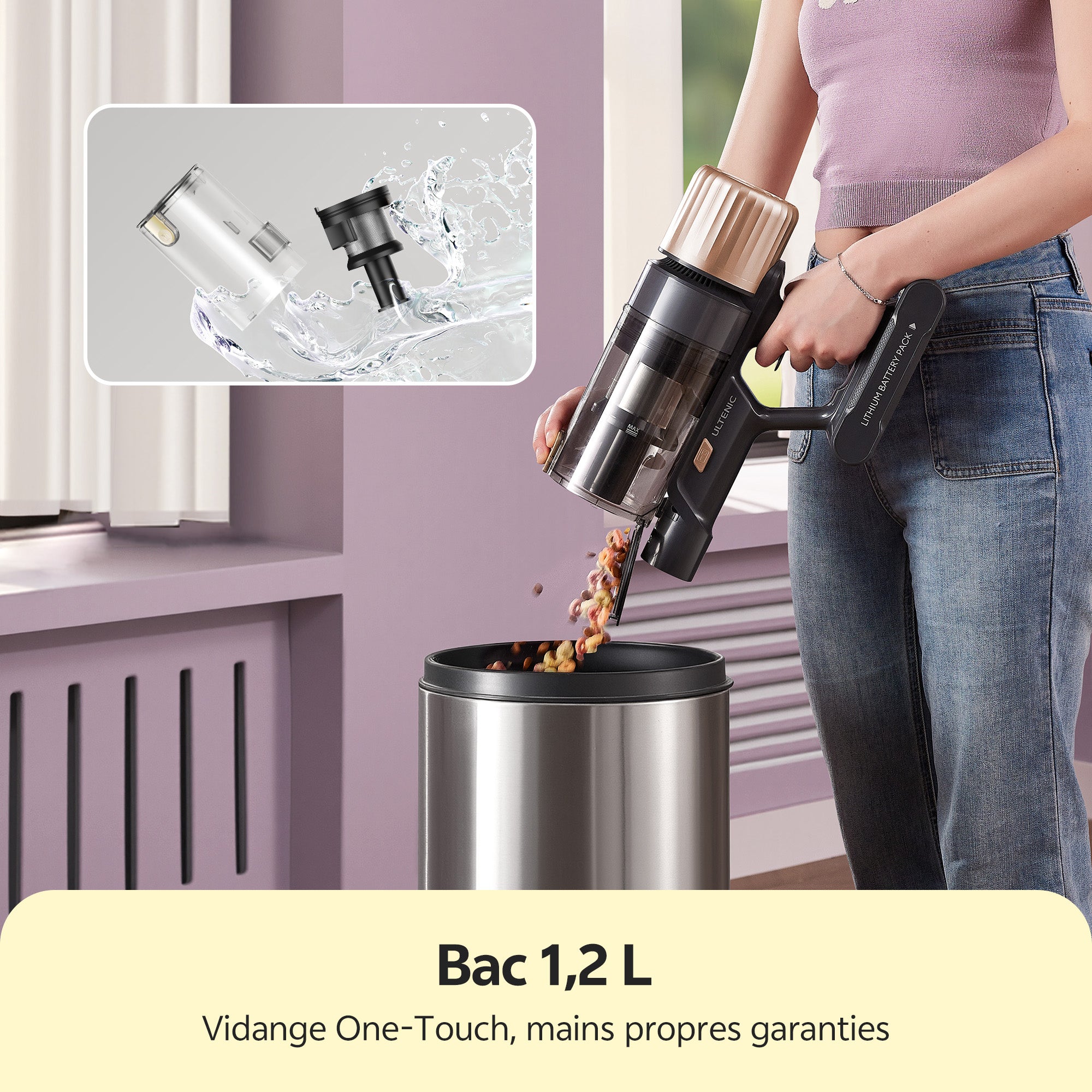 Ultenic U15 Aspirateur Balai Sans Fil