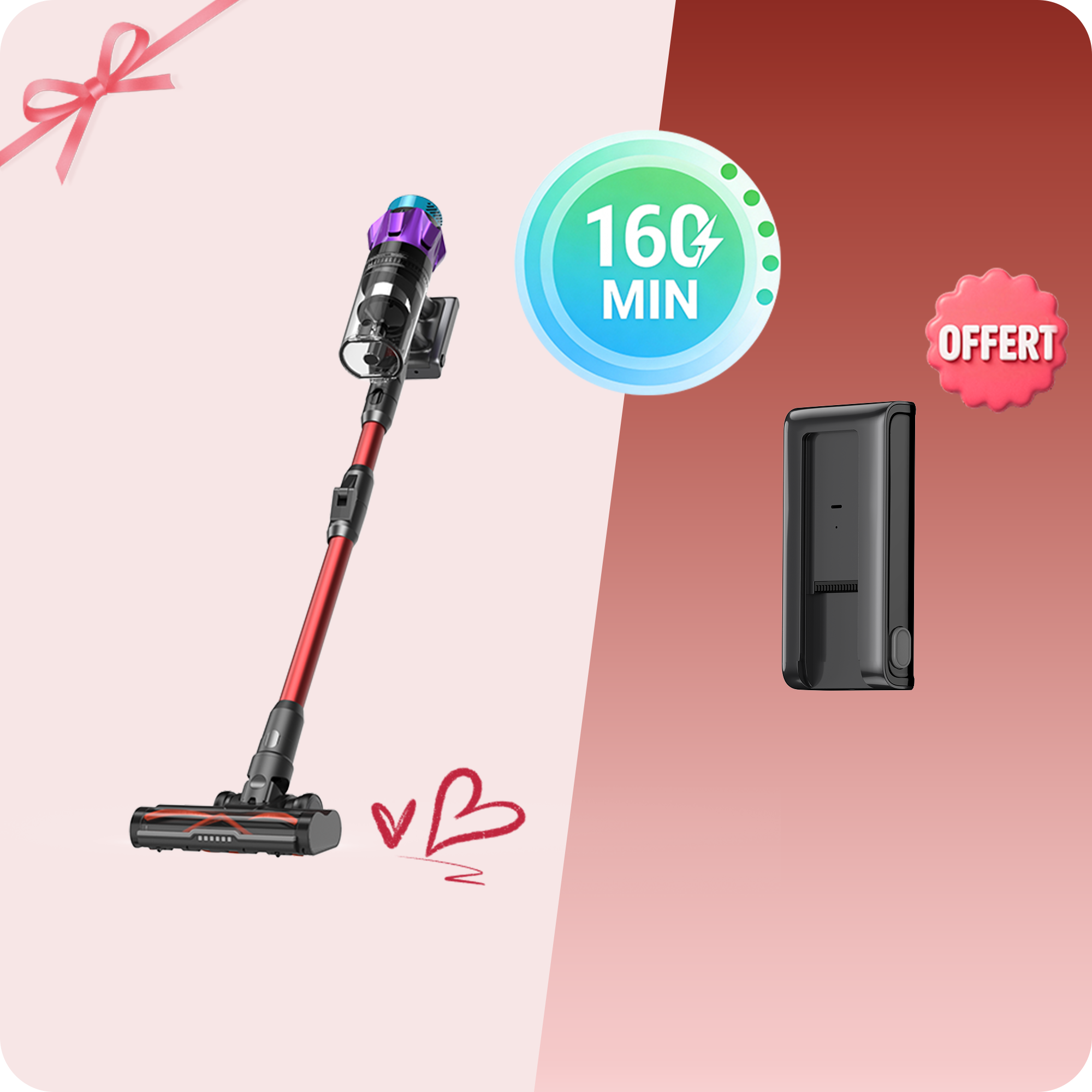 Ultenic U18 PowerPro Aspirateur Balai Sans Fil