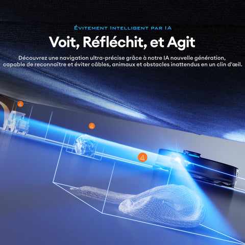 Ultenic T20 Pro robot aspirateur laveur avec station d'auto-vidage