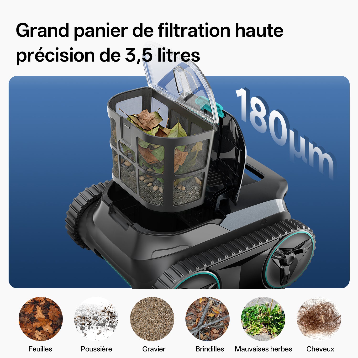 Ultenic Pooleco 30 Robot de Piscine Sans Fil