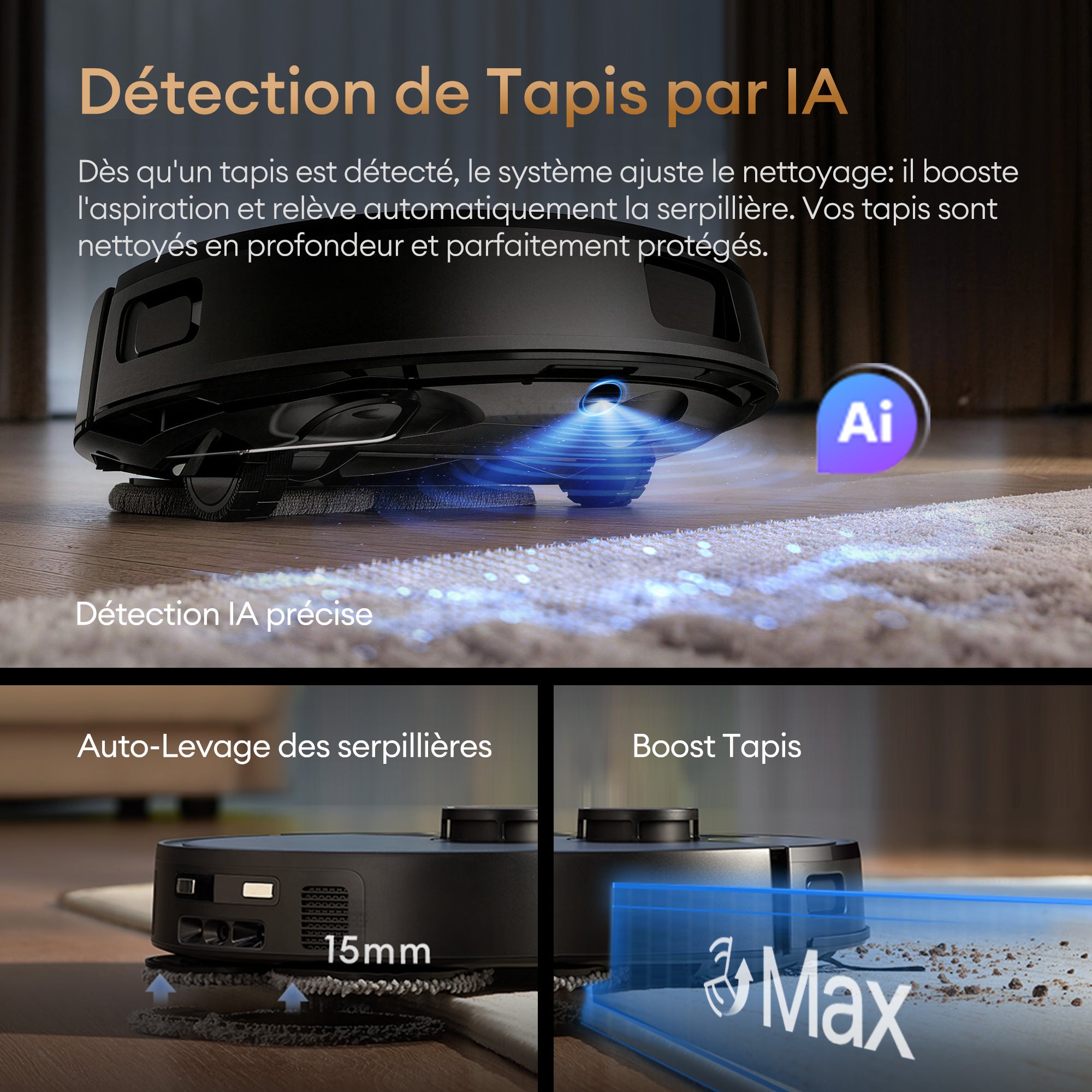 Ultenic MX50 Robot Aspirateur Laveur