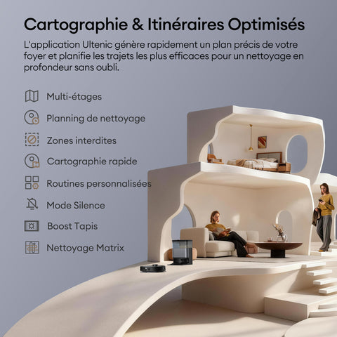 Produit Reconditionné :  Ultenic MX50 Robot Aspirateur Laveur