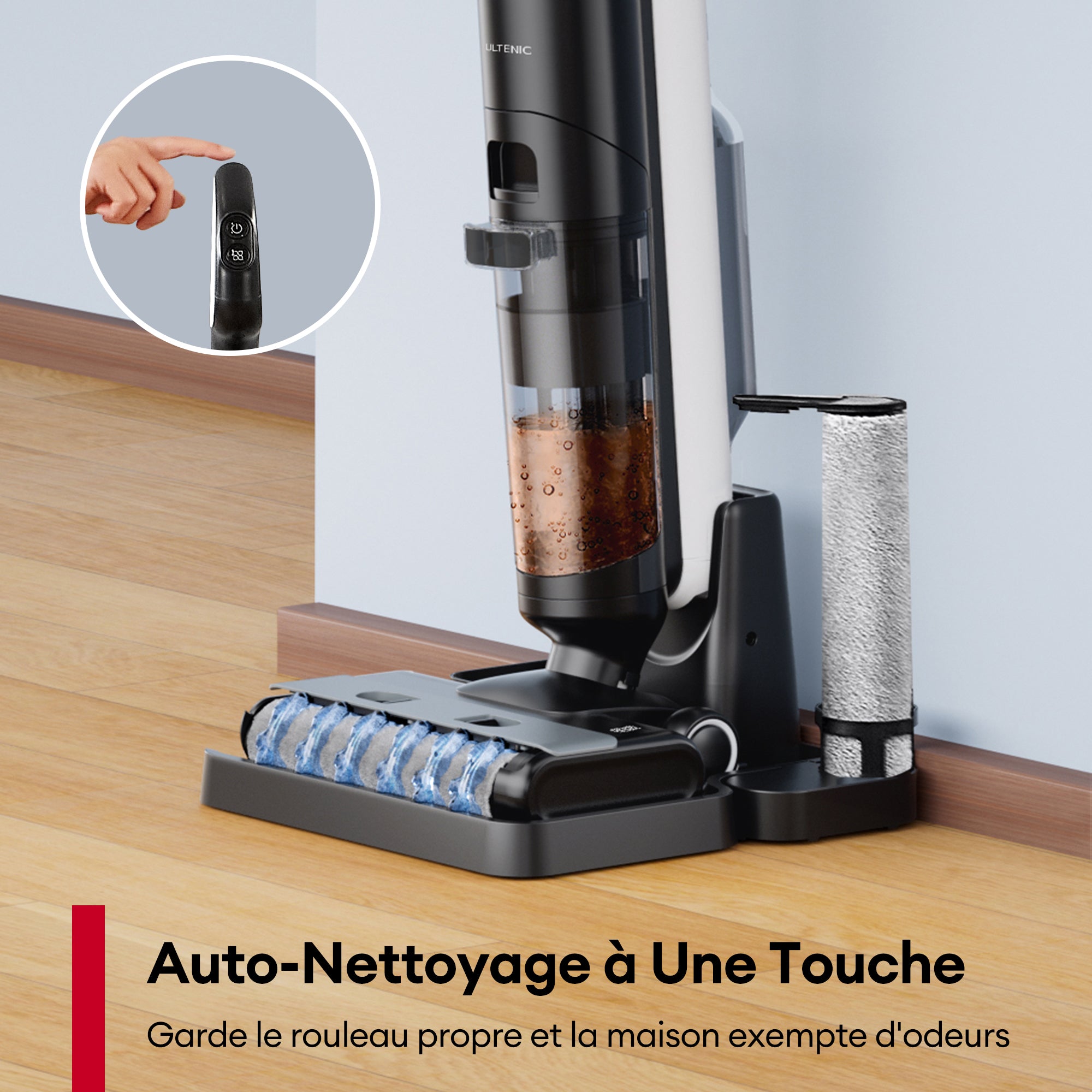 Ultenic AC1 Elite : Aspirateur Laveur Sans Fil 2-en-1 Intelligent