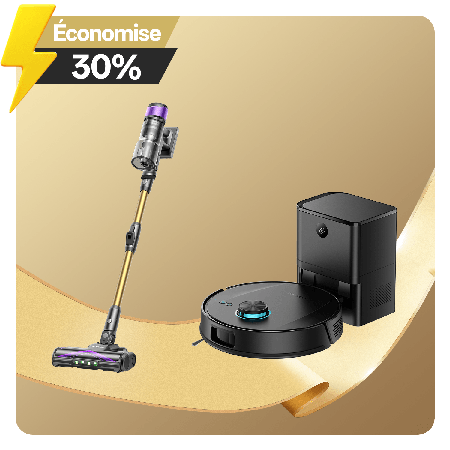 Ultenic U20 Aspirateur Balai 55kPa: Offre de Noël & Tube Pliable