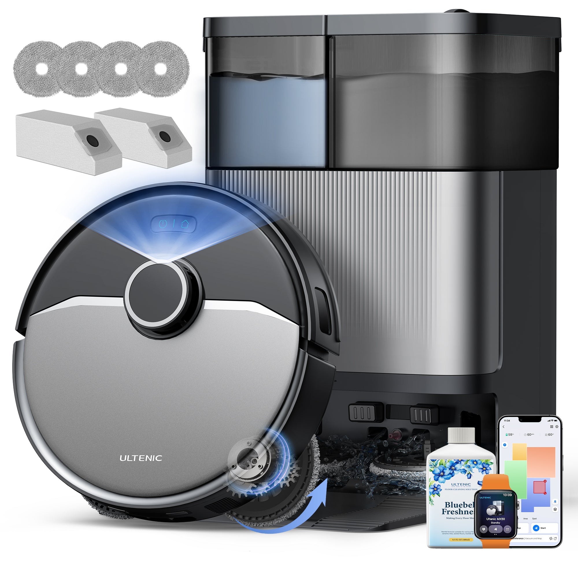 Ultenic MX50 Robot Aspirateur Laveur