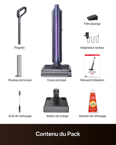 Produit Reconditionné： Ultenic AC1 TriFlex Aspirateur Laveur Sans Fil