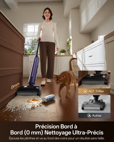 Produit Reconditionné： Ultenic AC1 TriFlex Aspirateur Laveur Sans Fil