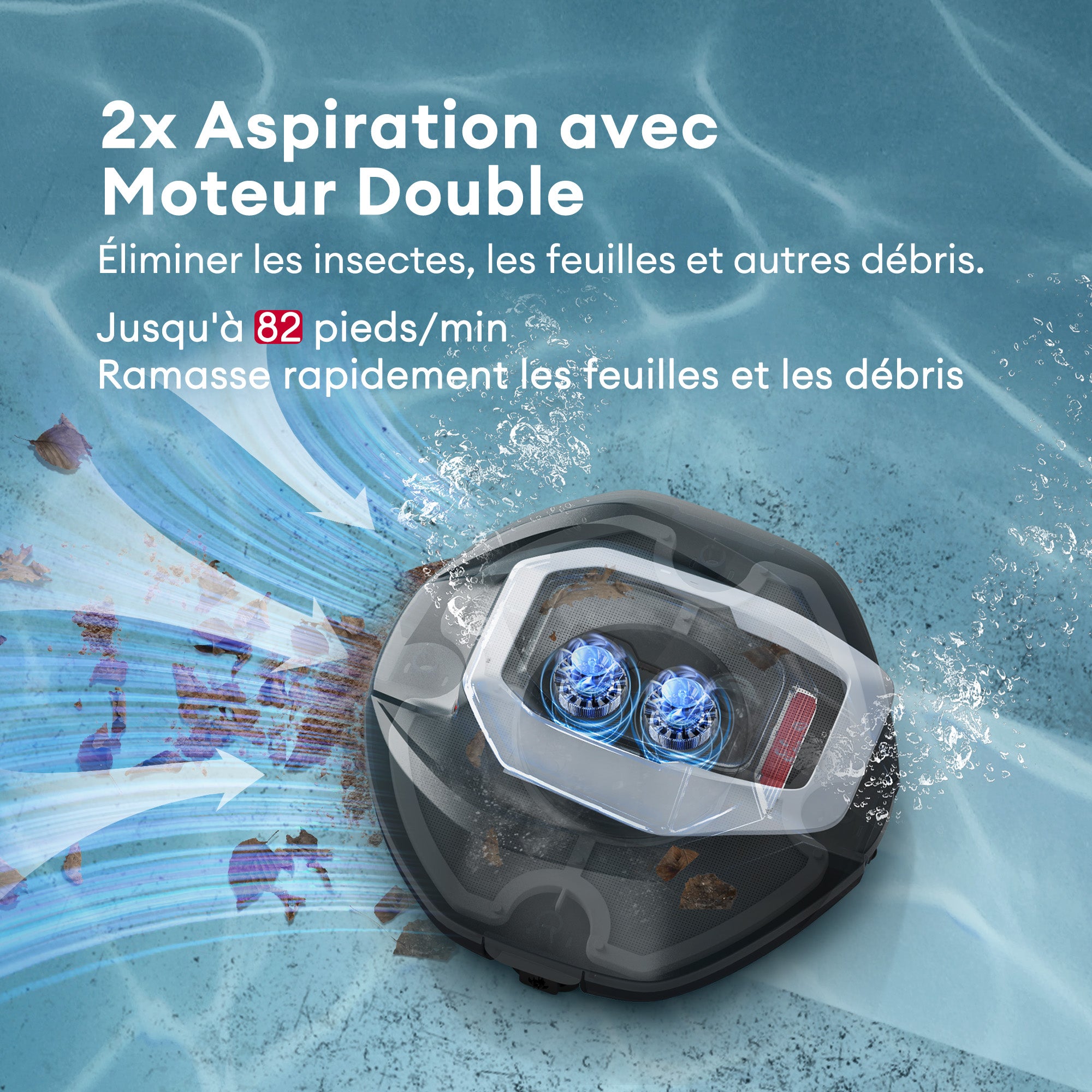 Ultenic Pooleco 10 Series Nettoyeur de Robot Piscine Sans Fil