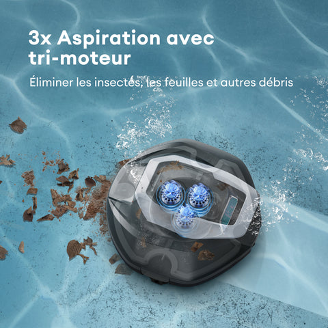 Produit Reconditionné ：Aspirateur Piscine avec télécommande