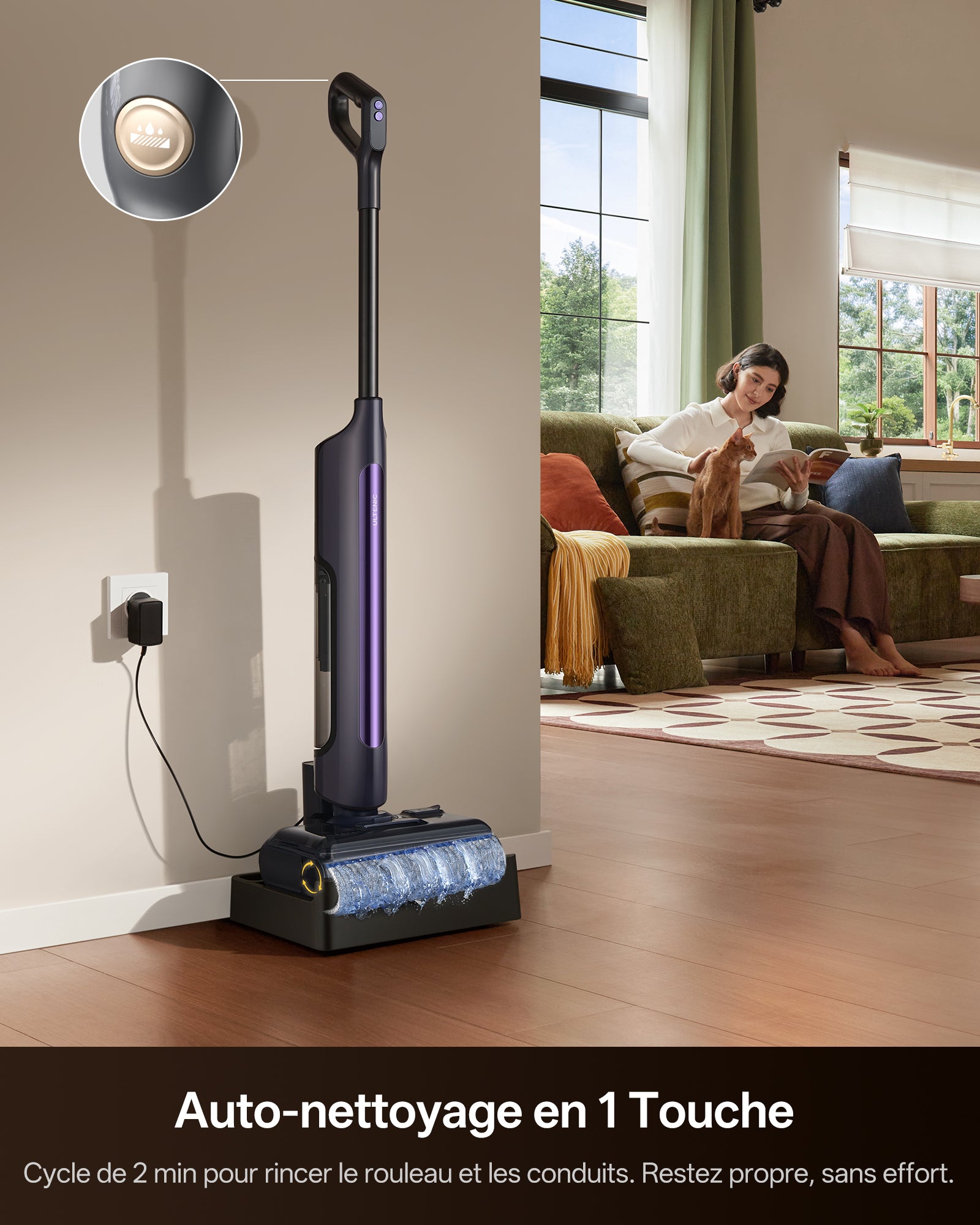 Ultenic AC1 TriFlex Aspirateur Laveur Sans Fil