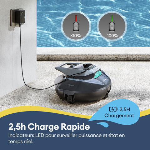 Produit Reconditionné ：Aspirateur Piscine avec télécommande